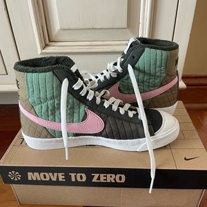 BRAND NEW Nike Blazer Mid 77 Premium Toasty Sequoia Quilted (US 7 M, US 8.5 W)